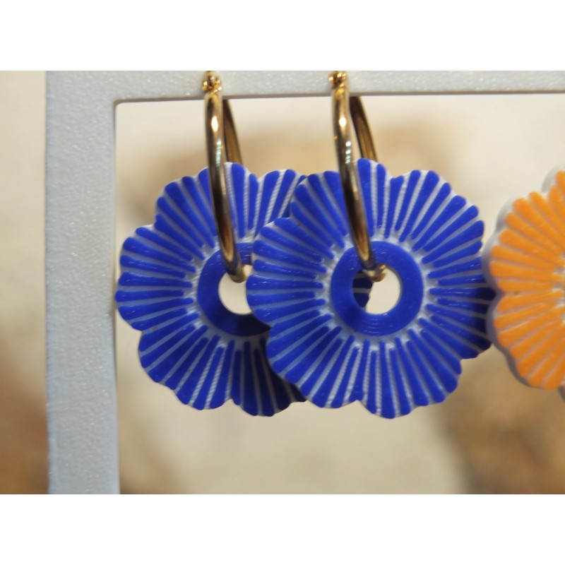 Pampilles Fleurette avec créoles