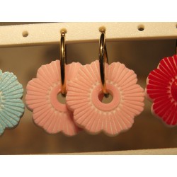 Pampilles Fleurette avec créoles