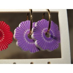 Pampilles Fleurette avec créoles