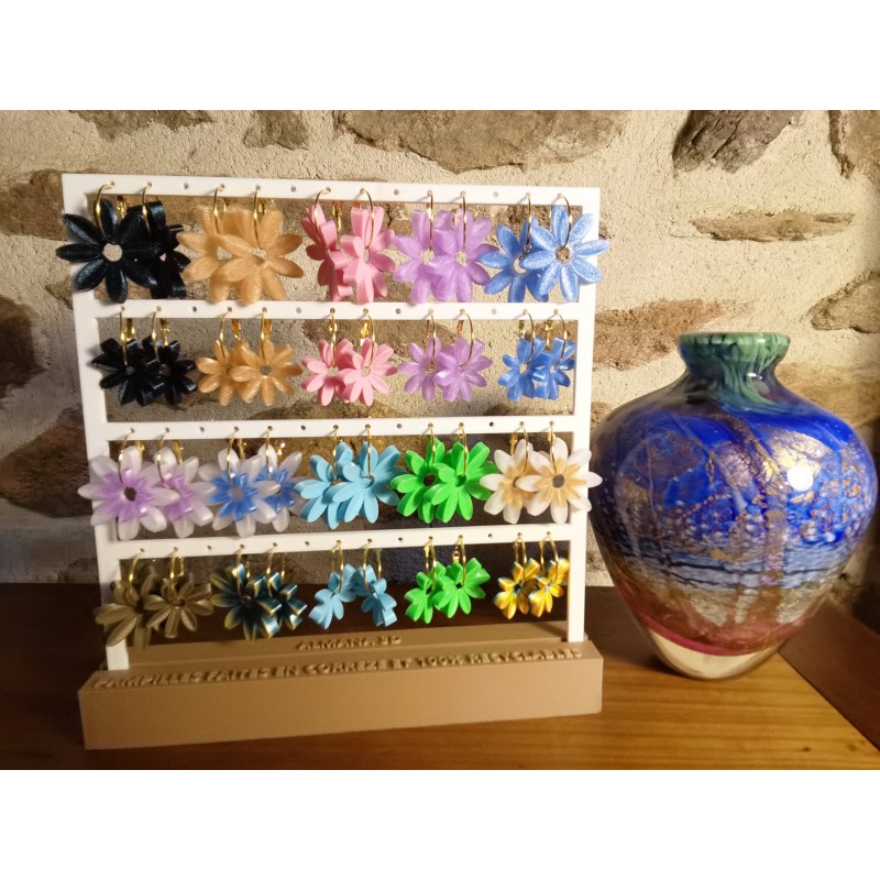 Pampilles Marguerite avec créoles