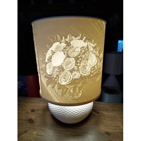 ABAT-JOUR 18 cm et sa base BOUCHON