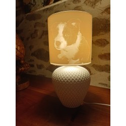 ABAT-JOUR 18 cm et sa base AMPHORE