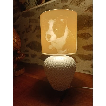 ABAT-JOUR 18 cm et sa base AMPHORE