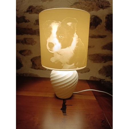 ABAT-JOUR 18 cm et sa base JASMINE